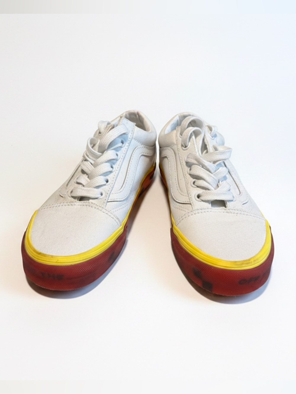 Vintage Vans Old Skool "Off The Wall" White Used/Great Condition Size M4.5/ W6.0